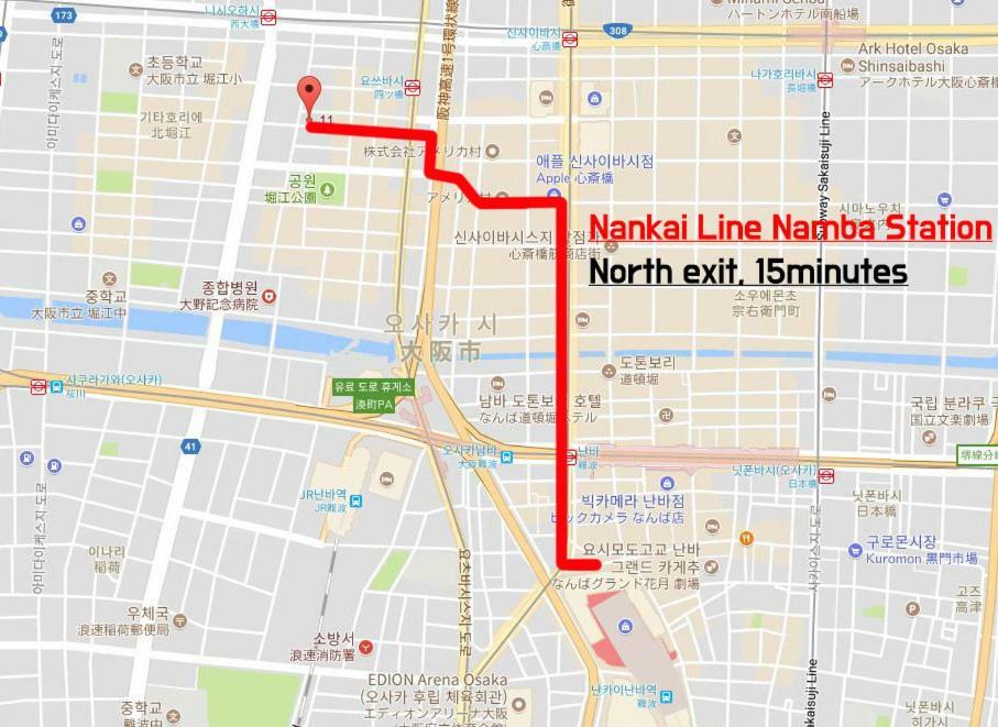 大阪市Konitel 堀江アパートメント エクステリア 写真